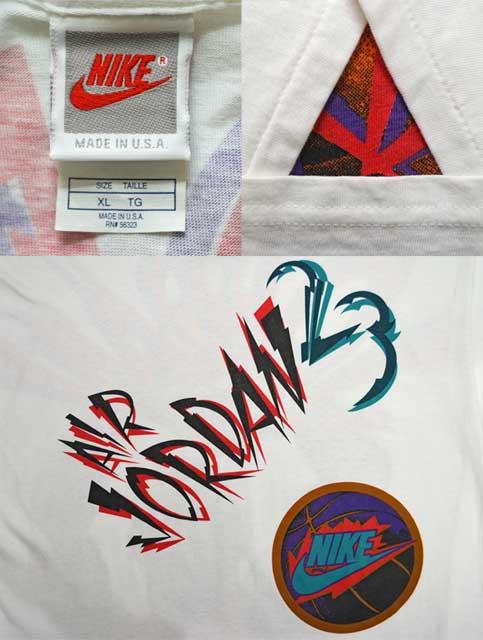 's NIKE AIR JORDAN プリントTシャツ “MADE IN USA”