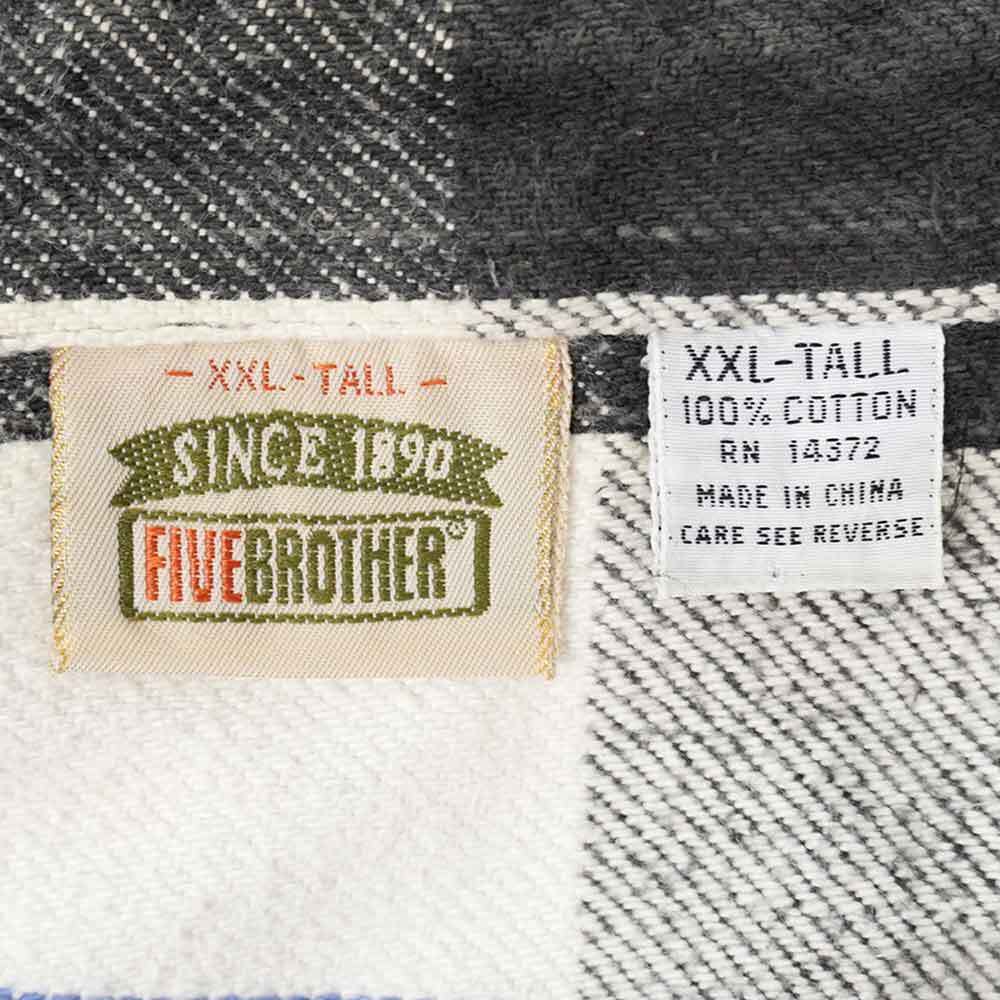 90s FIVE BROTHER flannel shirts - S.O used clothing Online shop