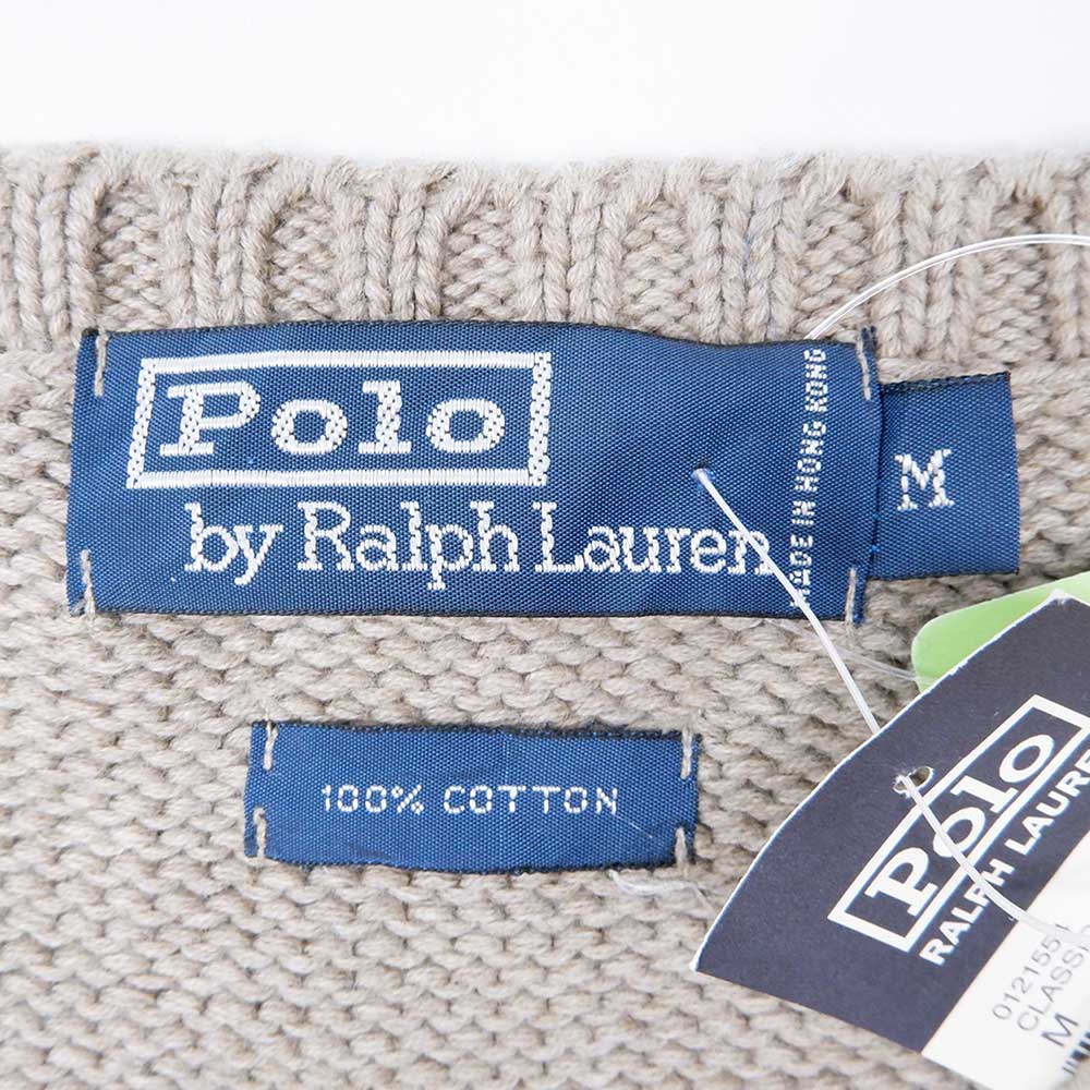 00's Polo Ralph Lauren Vネック コットンニットベスト “DEADSTOCK”mtp08090901253464