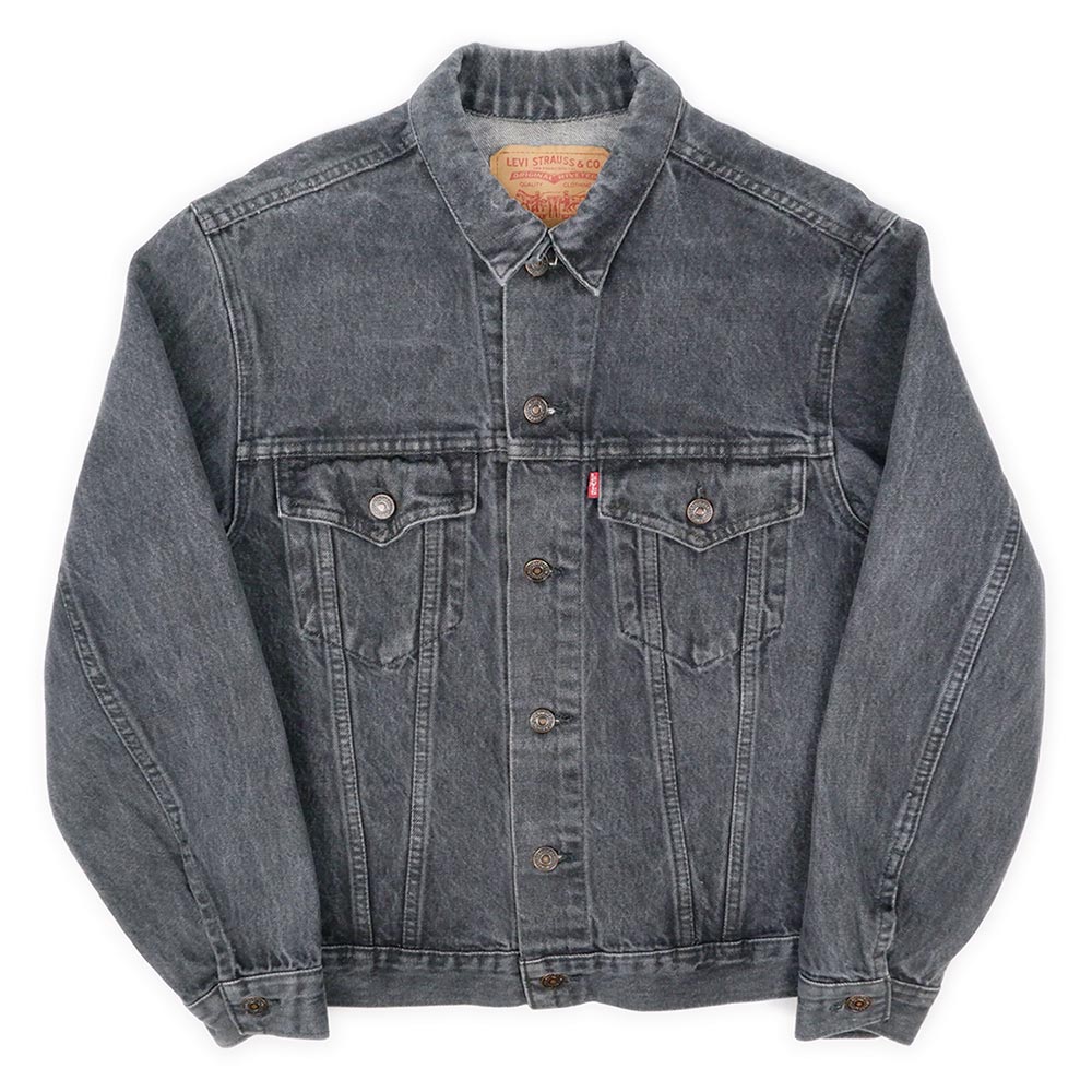 90's Levi's 75505 先染め ブラックデニムジャケット 