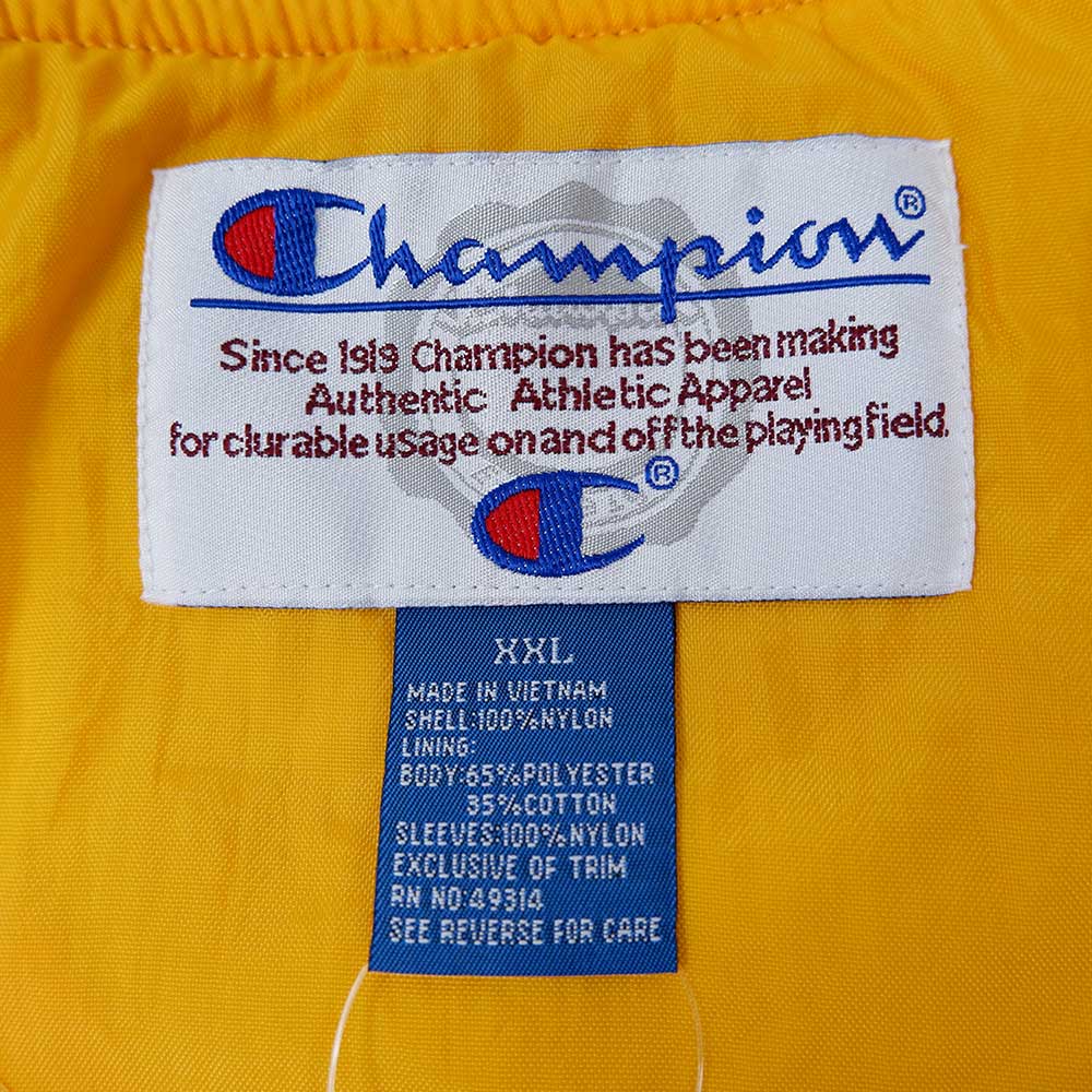 90's Champion × US.NAVY ナイロンプルオーバー