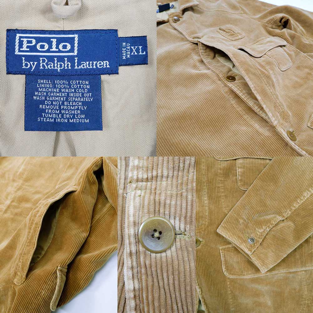 90's Polo Ralph Lauren 太畝コーデュロイ ハンティングジャケット
