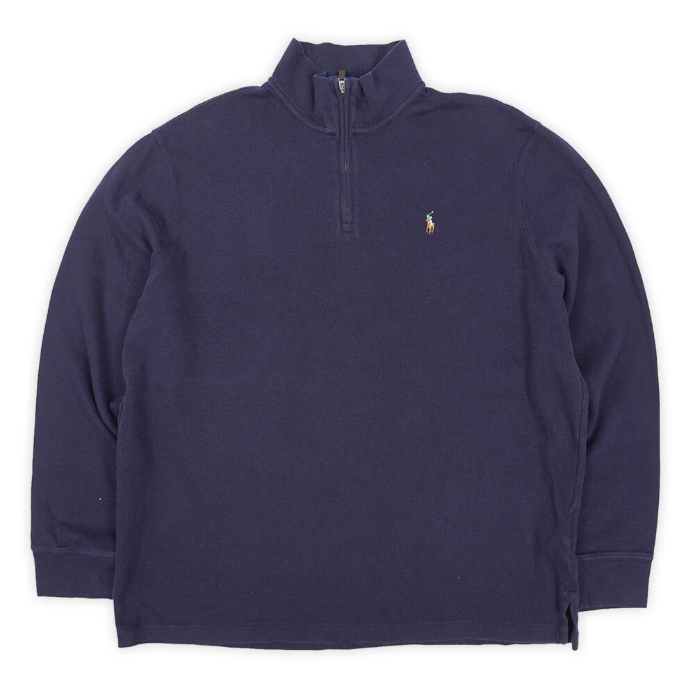 00's Polo Ralph Lauren ハーフジップ コットンニット 