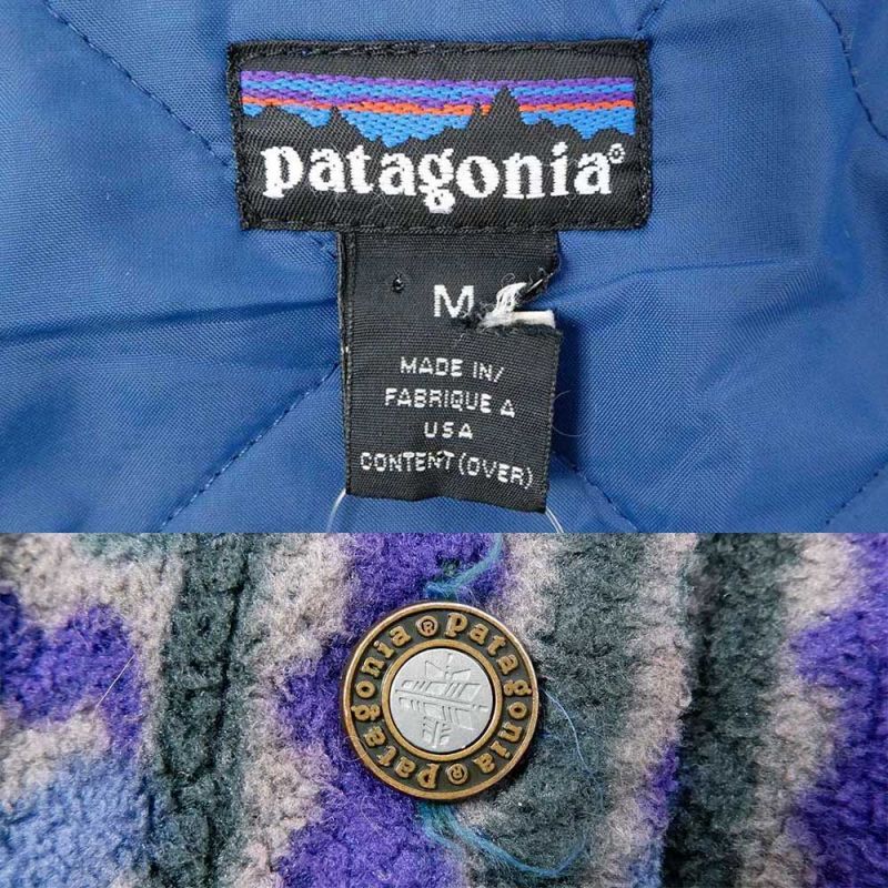 90's Patagonia 総柄 フリースジャケット “テウェルチ柄 MADE IN USA”mot010a1305953766｜VINTAGE  ヴィンテージ-OUTER アウター｜usedvintage box Hi-smile