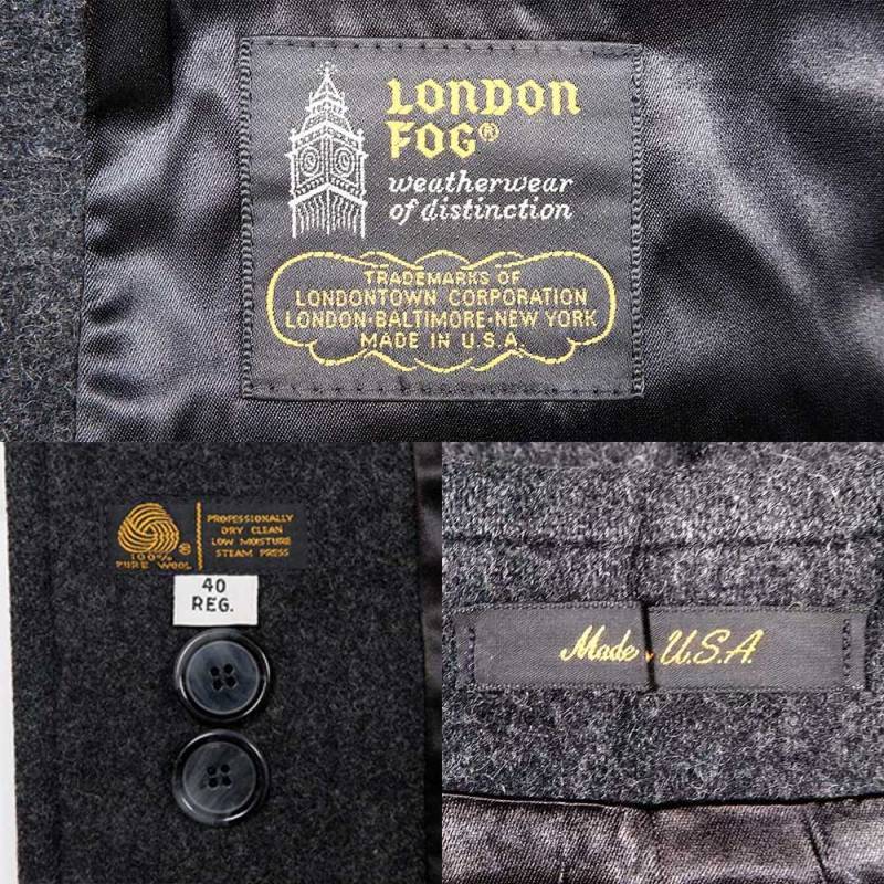 80's LONDON FOG ウールコート "MADE IN USA"mot019c1302503066｜VINTAGE / ヴィンテージ