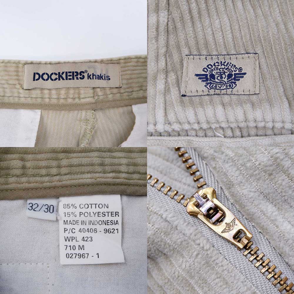 DOCKERS ドッカーズ 90sヴィンテージ コーデュロイパンツ  グレー