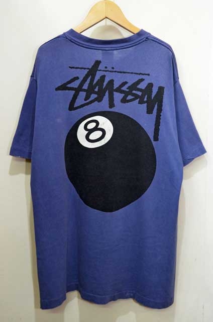 80's OLD STUSSY 8ボール プリント Tシャツ “黒タグ / MADE IN USA”