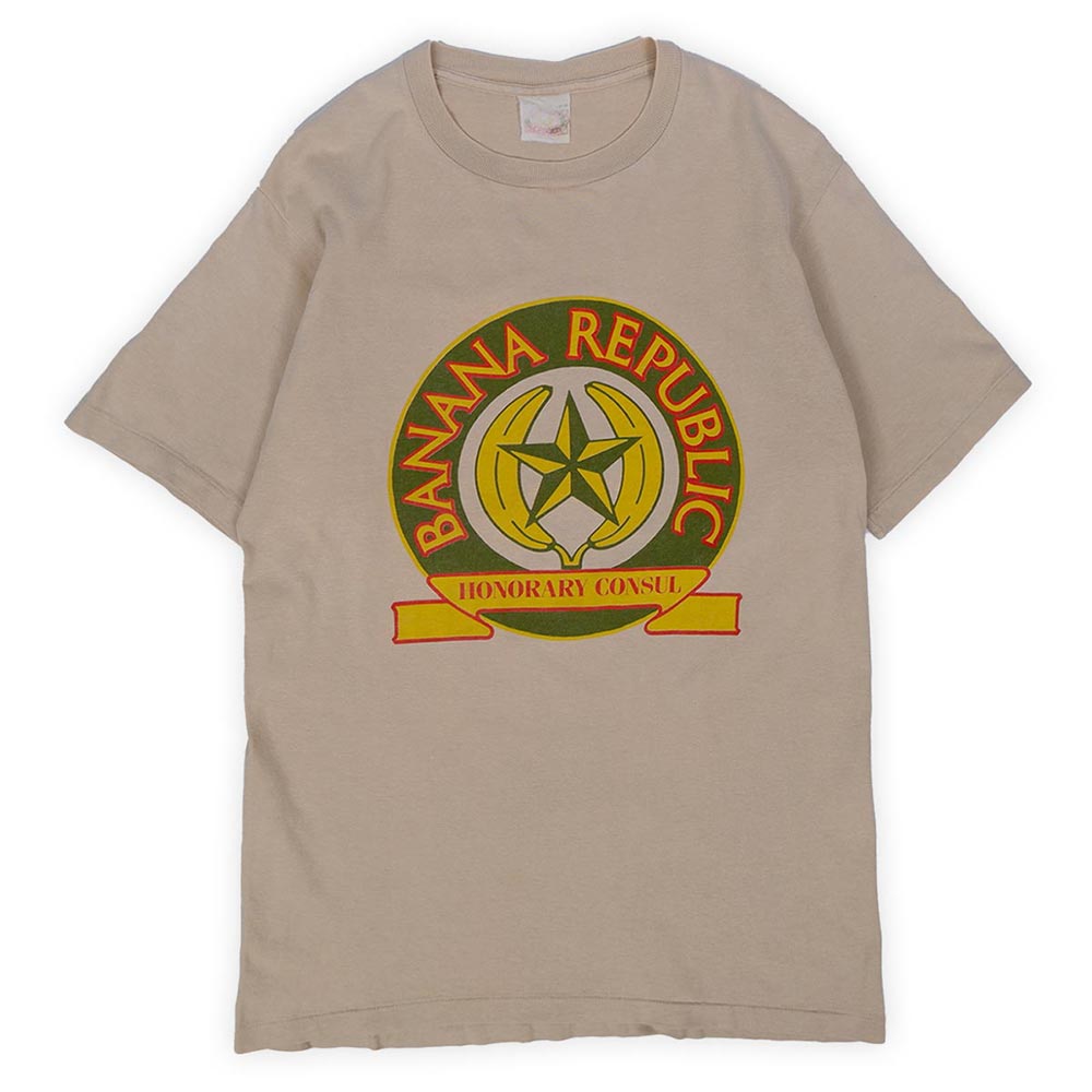 80's Banana Republic ロゴプリントTシャツ 