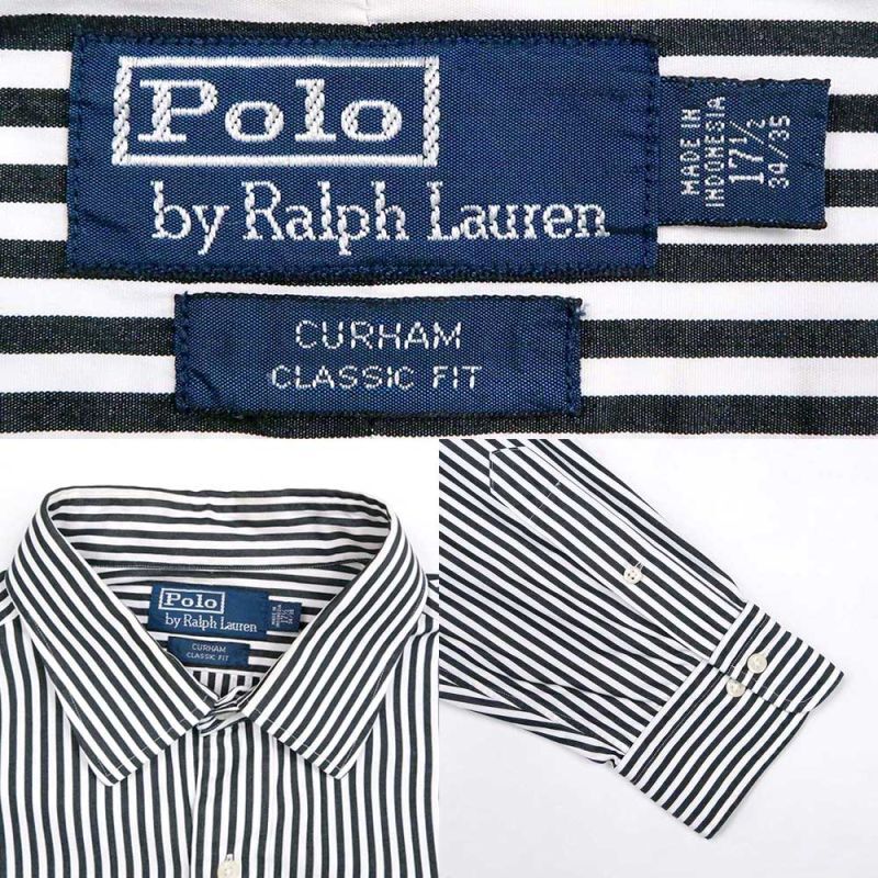 90's Polo Ralph Lauren ストライプシャツ 