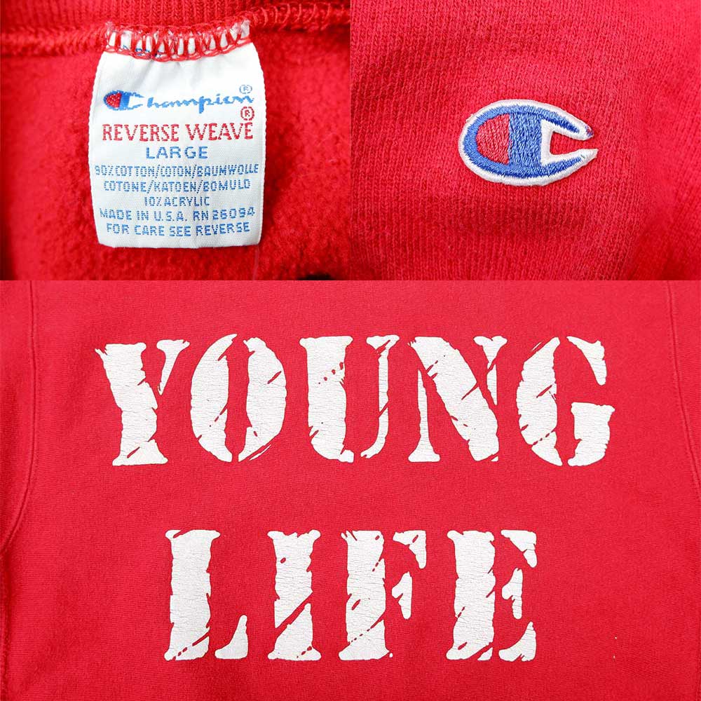 90s champion リバースウィーブ Young Life