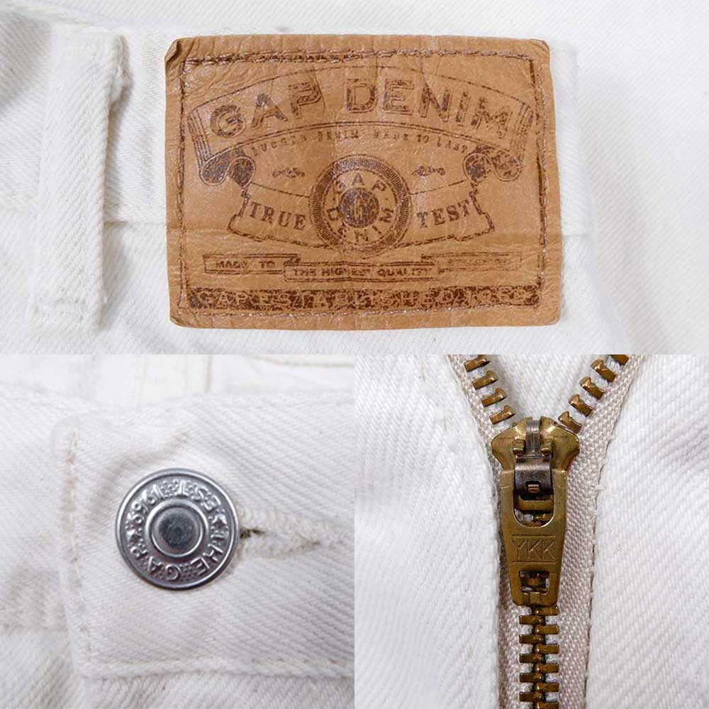 90's OLD GAP ホワイトデニムパンツmbm01082901753369｜VINTAGE