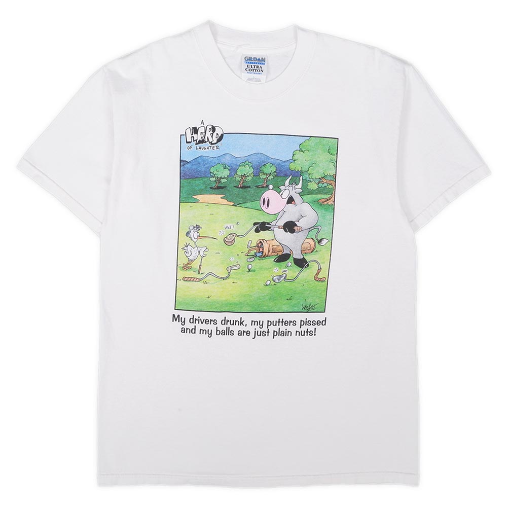90's A HERD OF LAUGHTER プリント Tシャツ