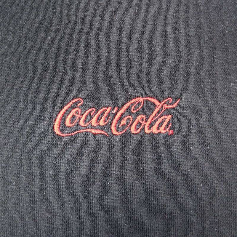 90年代 Coka Cola コカ・コーラ スウェット 刺繍 企業ロゴ レッド (レディース 18/20)   O2617