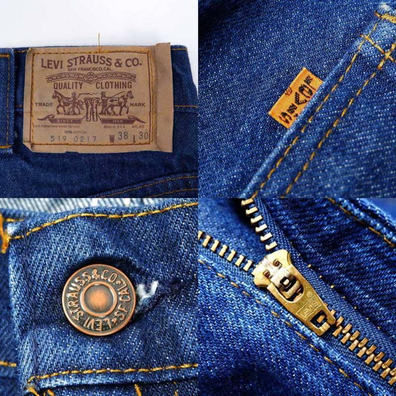 80's Levi's 519-0217 デニムパンツ “1-2WASH / 真紺”mbm019a1008051971｜VINTAGE