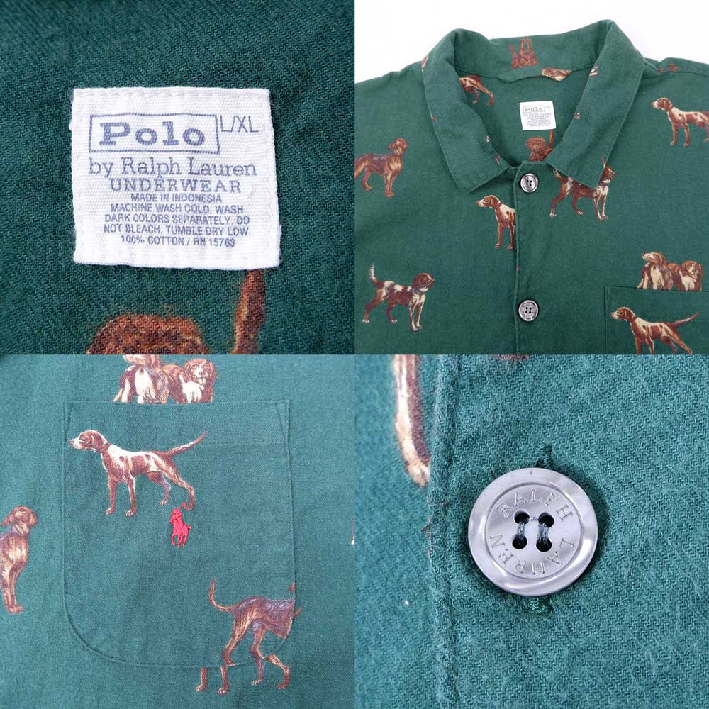 90's Polo Ralph Lauren 総柄 スリーピングシャツ