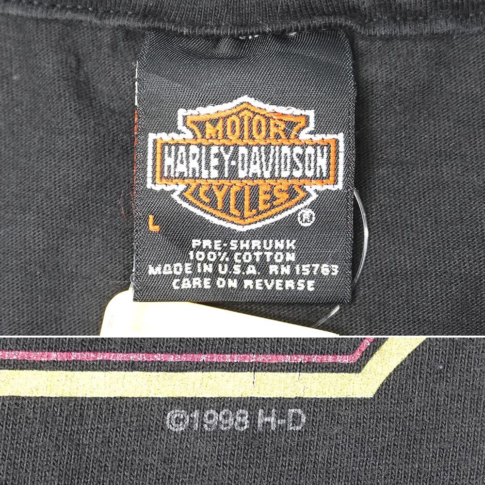 『希少モデル』80年代-90年代 両面プリンストンロゴ XX-LARGE Late 90's HARLEY-DAVIDSON 両面プリントTシャツ 