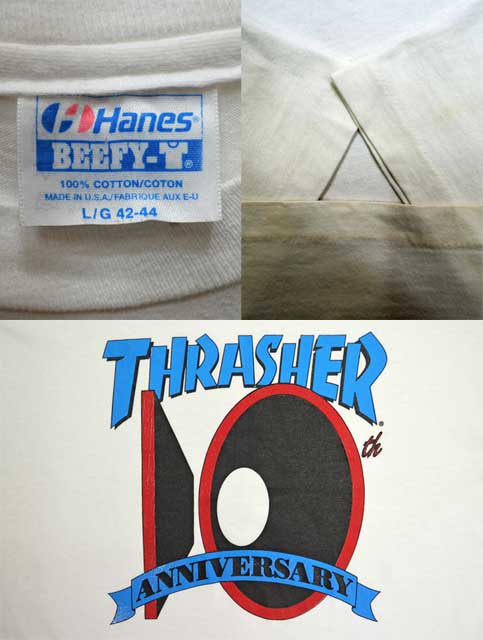 90s usa製 thrasher magazine  10周年 Tシャツ