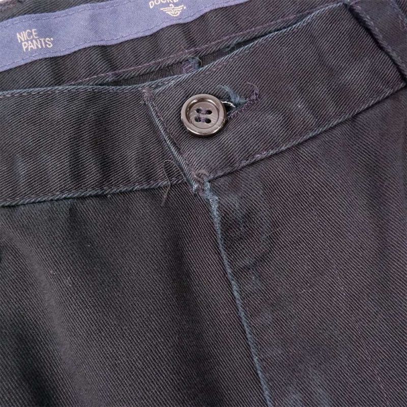 Early 00's DOCKERS 2タック チノトラウザー “MADE IN USA / BLACK”mbm01153102005475