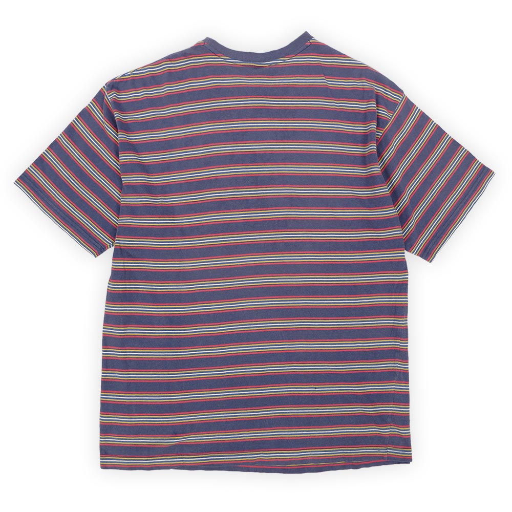 90's OLD GAP マルチボーダー柄 Tシャツ “NAVY”