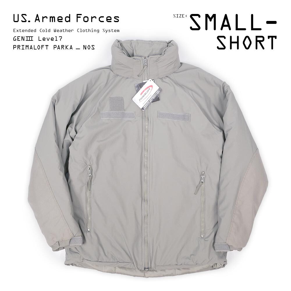 【DEADSTOCK / SMALL-SHORT】 US. Armed Forces ECWCS LEVEL7 プリマロフトパーカー