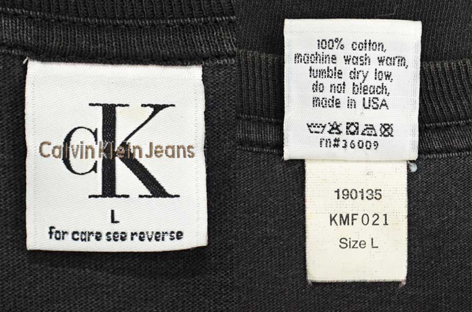 90's Calvin Klein Jeans ロゴプリントTシャツ “MADE IN USA 