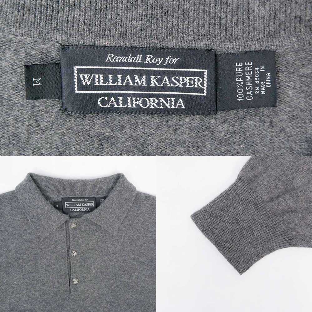 90's WILLIAM KASPER カシミヤニットポロmtp070c0501504178｜VINTAGE 