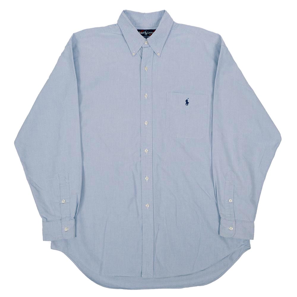 Poloラルフローレン BIG SHIRT ボタンダウンシャツ ツイル素材 サイズXL レッド系