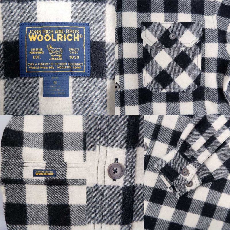 Woolrich ブロックチェック柄 ウールシャツmtp039b1301502380｜VINTAGE / ヴィンテージ-SHIRT / シャツ