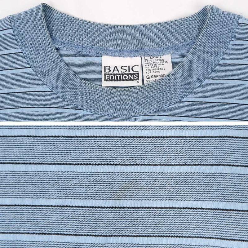 90's Basic Editions マルチボーダーTシャツ 