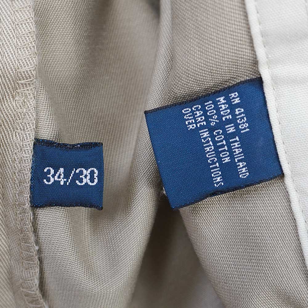 90's Polo Ralph Lauren 2タック チノトラウザー 