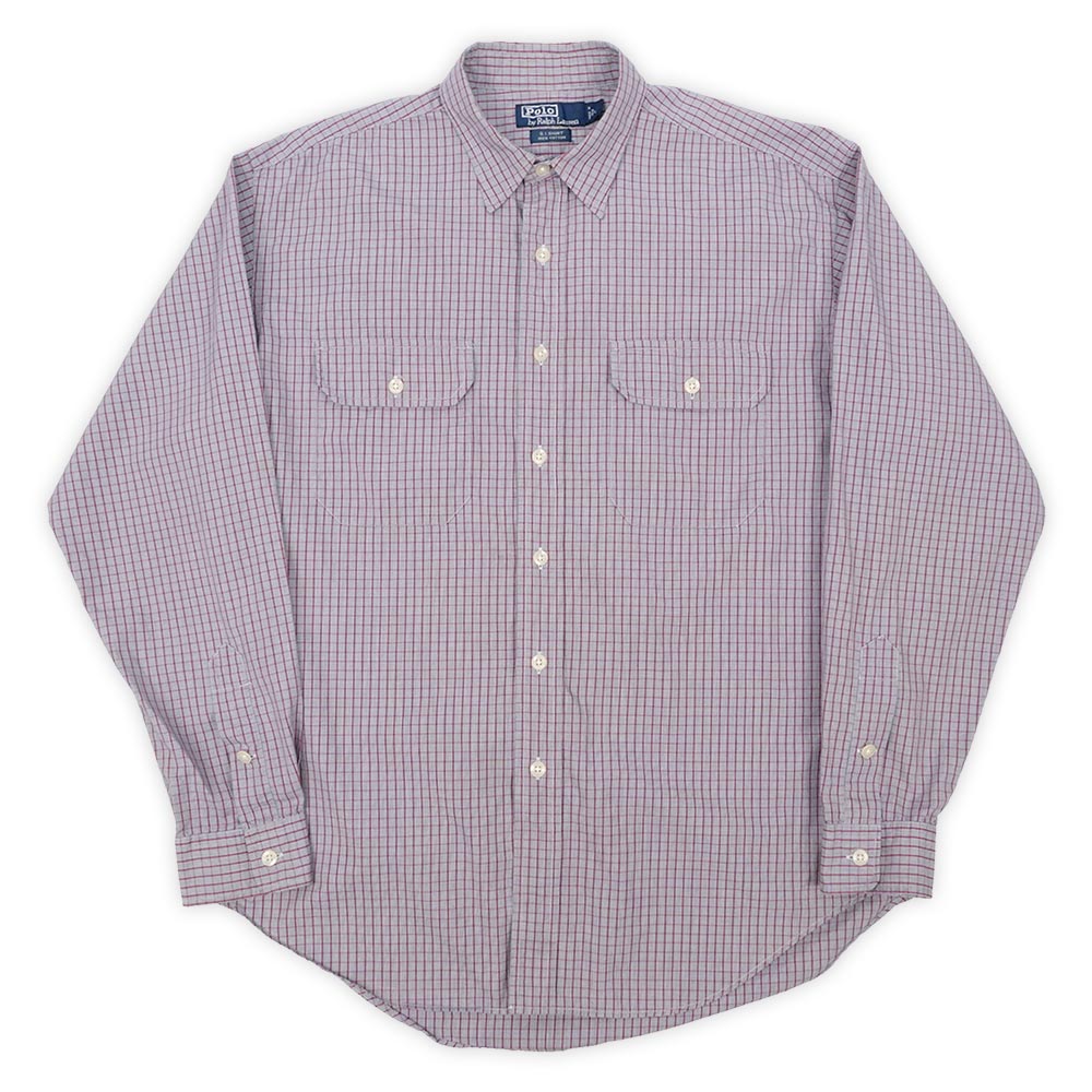 90's Polo Ralph Lauren コットンワークシャツ 