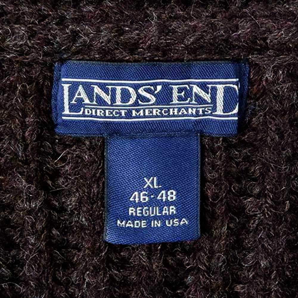 90's LANDS' END ショールカラーカーディガン 