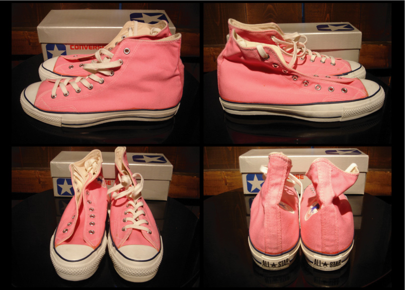 80'sコンバースオールスターあて布”ピンク”DEAD STOCK｜SHOES