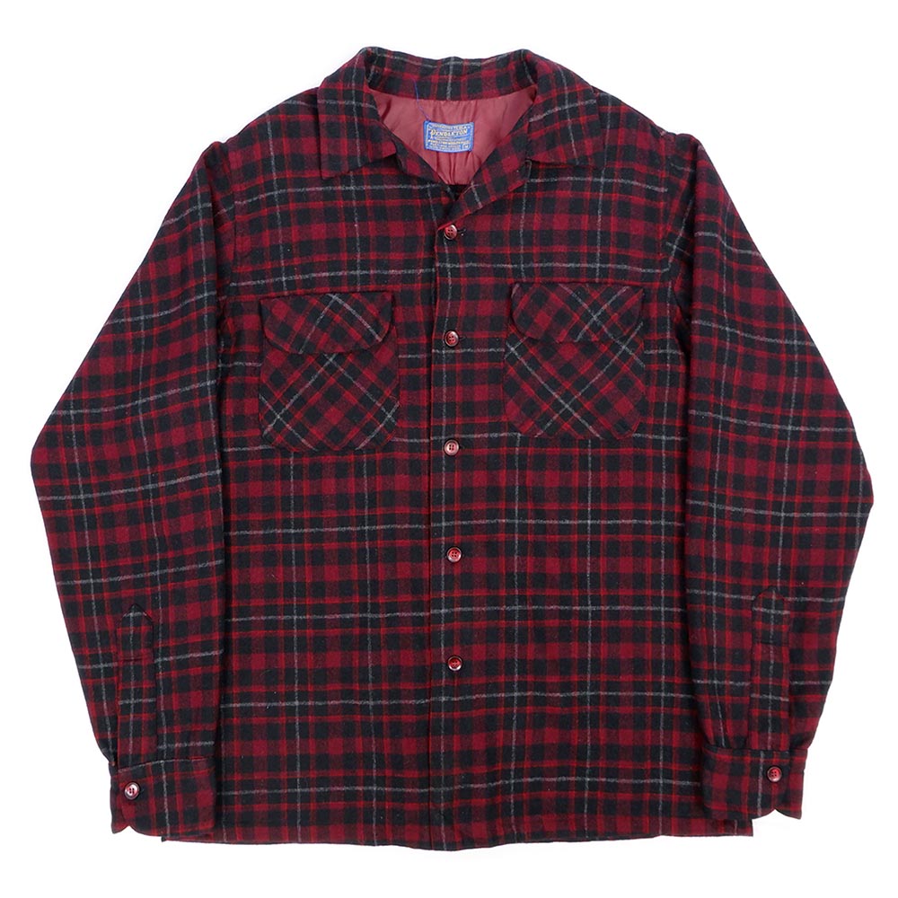 50's Pendleton オープンカラー ウールシャツ "MADE IN USA"mtp03112801754483｜VINTAGE