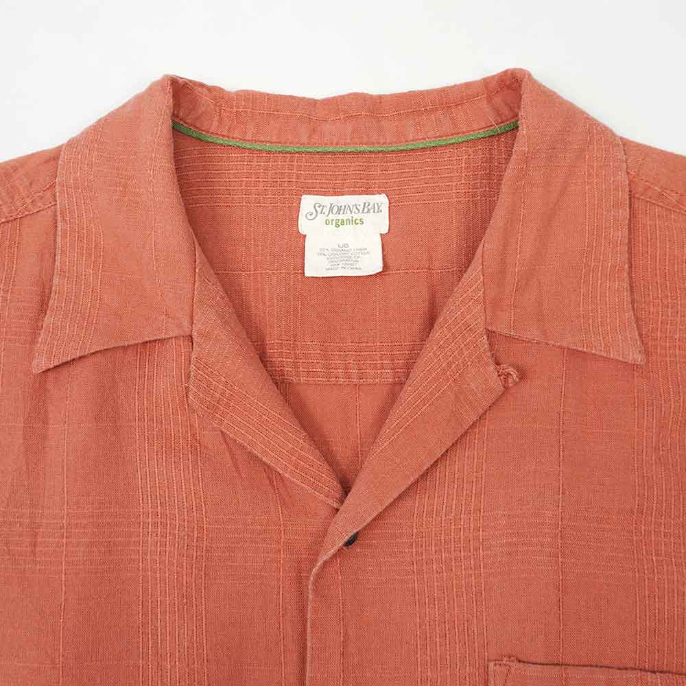 00's ST JOHN'S BAY S/S オープンカラーシャツ 