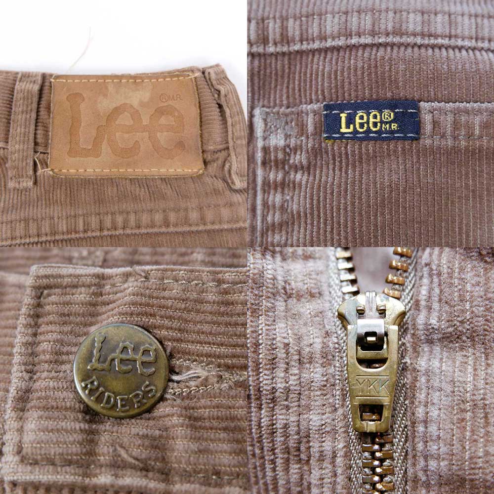 古着 80s USA製 Lee 200-2821 ブラウン コーデュロイ パンツ