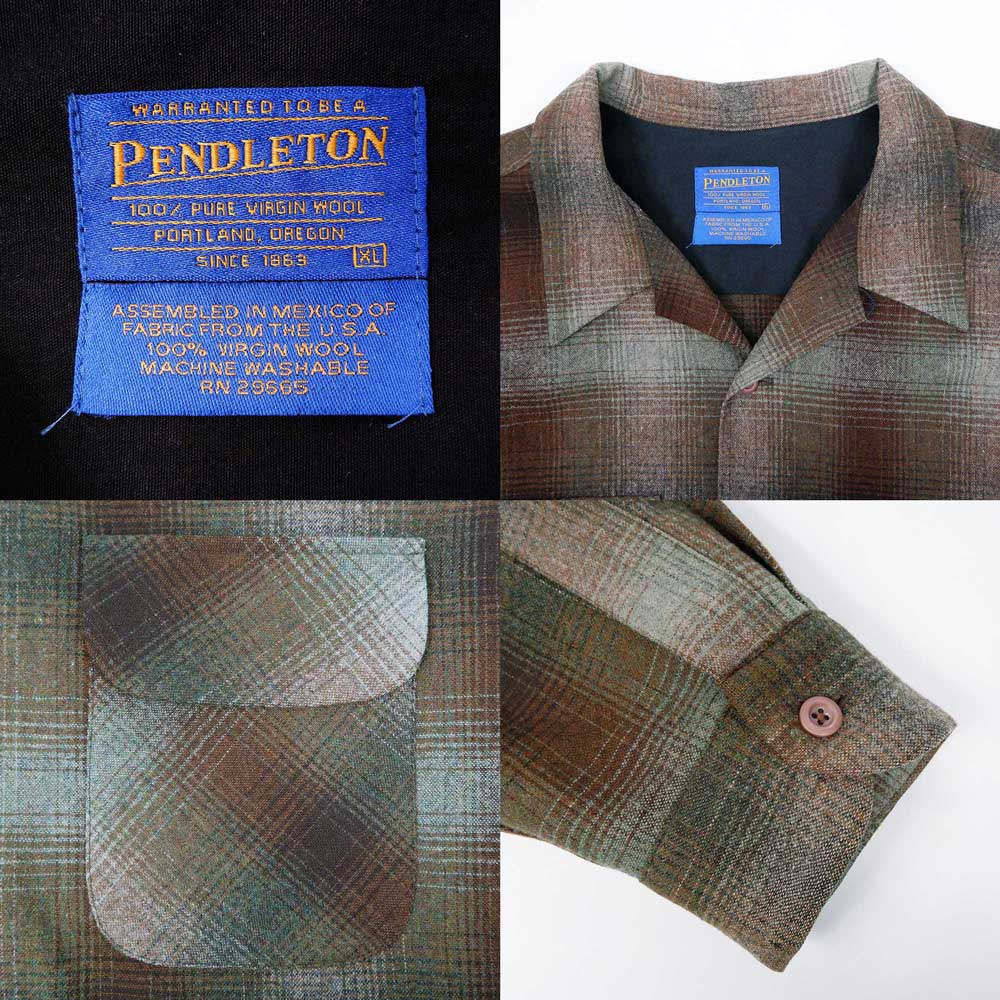 00's Pendleton オープンカラー ウールシャツmtp030b0701753984｜VINTAGE / ヴィンテージ-SHIRT