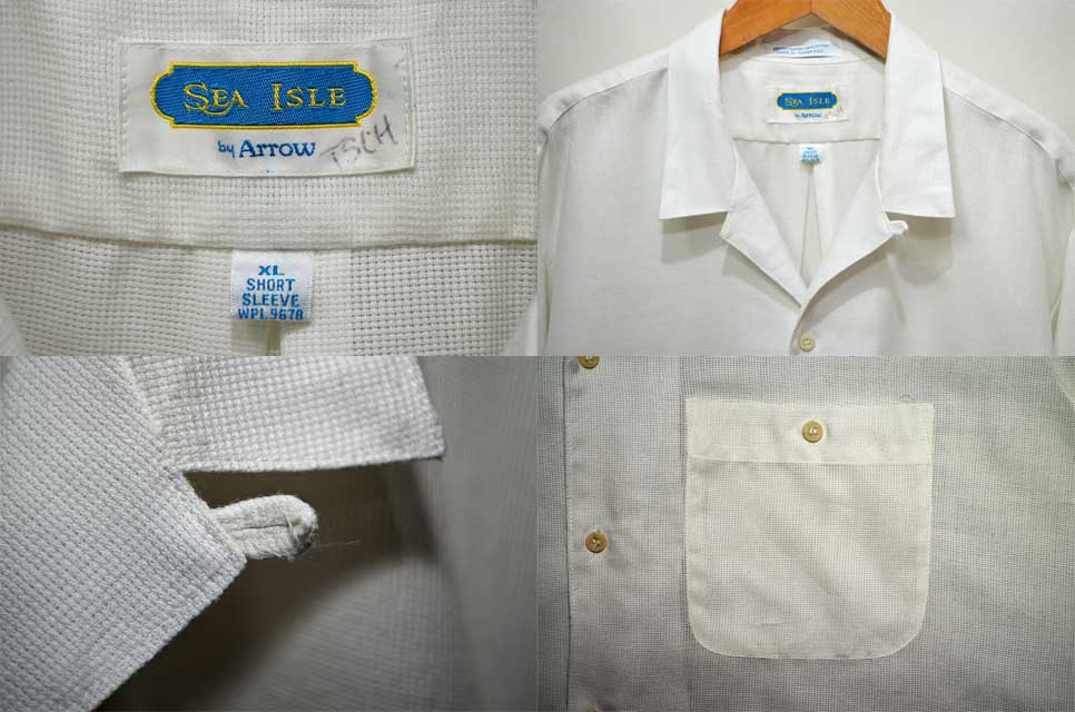 80's 90's レトロ　日本製　アシンメトリー　オープンカラーシャツ