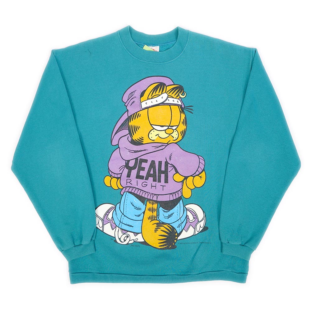 90's Garfield キャラクタープリント スウェット "MADE IN USA"mtp04042701501585｜VINTAGE