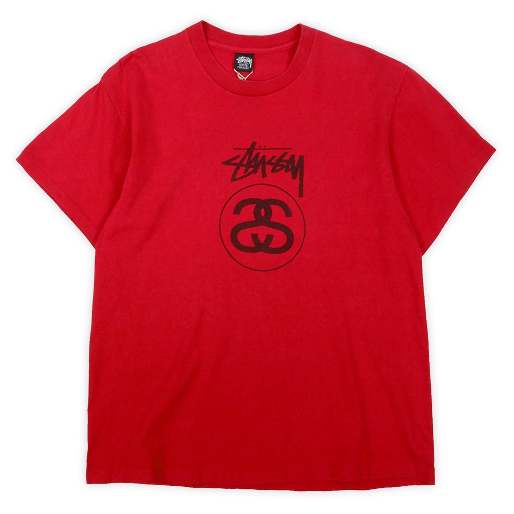 ビンテージ Stussy STOCK LOGOTシャツ 80s old