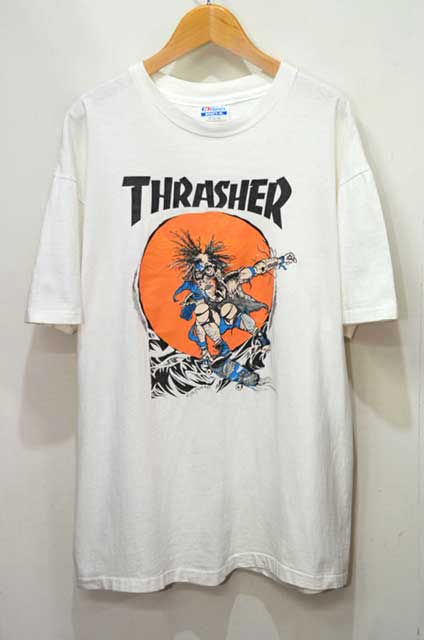 80s usa製 Thrasher  magazine Tシャツ pushead