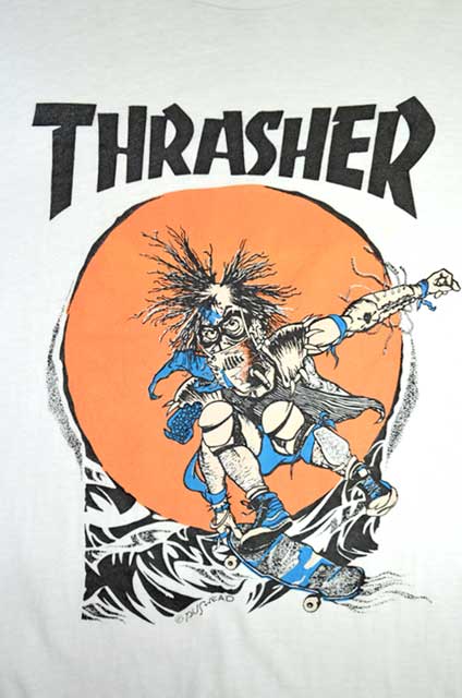 80-90's THRASHER プリントTシャツ “MADE IN USA / PUSHEAD