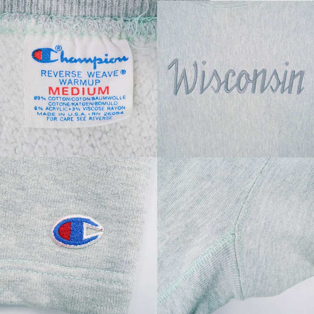 80's Champion S/S リバースウィーブ スウェット "MADE IN USA / 杢グリーン"mtp04091101753486