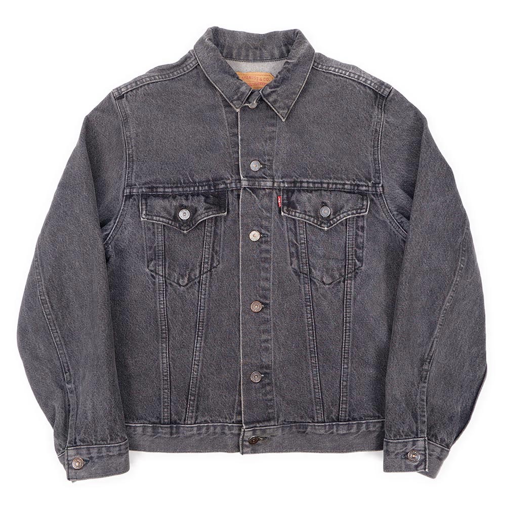 90's Levi's 75505 先染めブラックデニムジャケット 