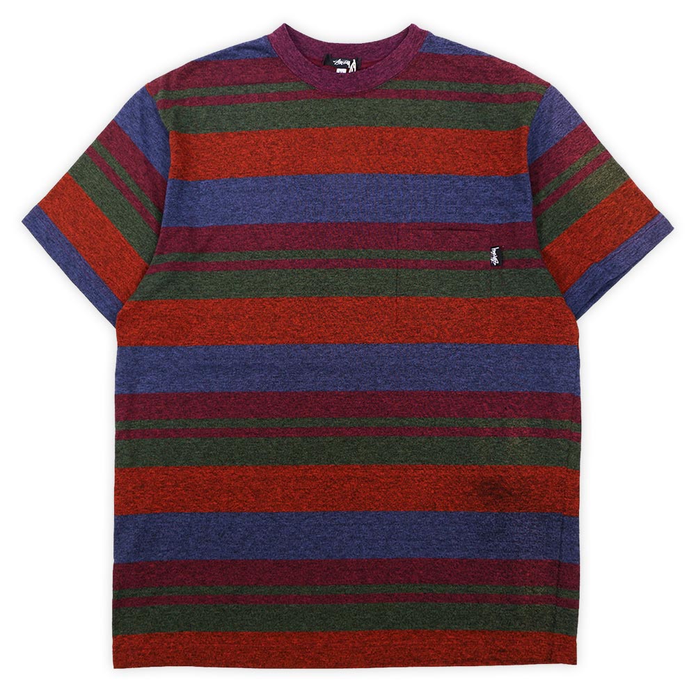 希少 80s old Stussy Border Pocket Tee ボーダー