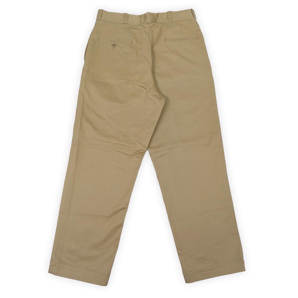 美品 W33【60s ビンテージ US ARMY カーキ チノパン RAPID ジップ】米 美品 W33【60s ビンテージ US ARMY カーキ チノパン RAPID ジップ】米