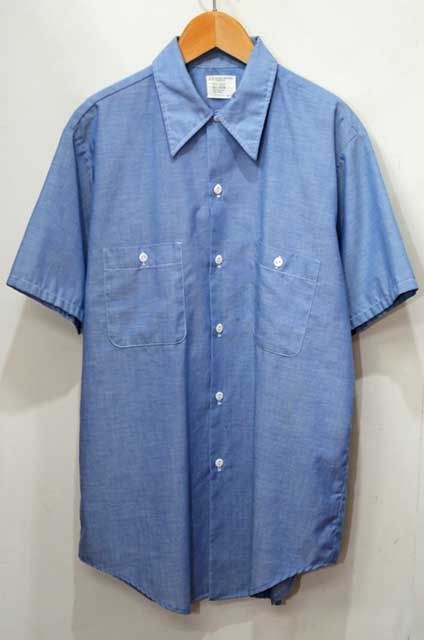 vintage 70's 80's BIG MAC 開襟 シャンブレーシャツ