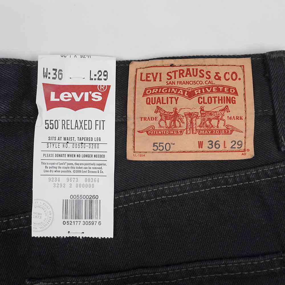 00's Levi's 550 ブラックデニムパンツ “DEADSTOCK / W36 L29