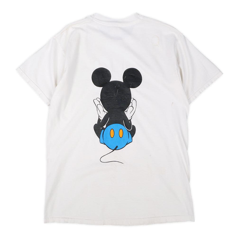 90's MICKEY MOUSE 両面プリントTシャツ “青パン”