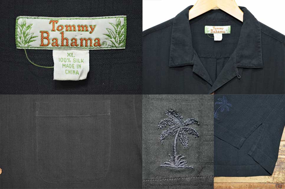90's Tommy Bahama S/S オープンカラーシャツ “Silk